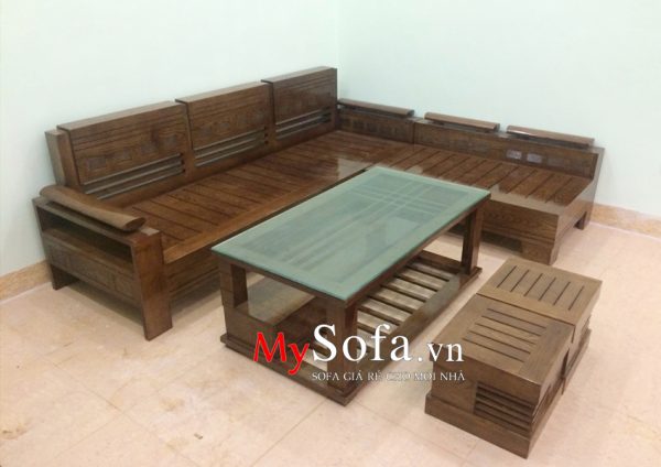 Bộ bàn ghế sofa gỗ đẹp giá rẻ tại Thái Bình
