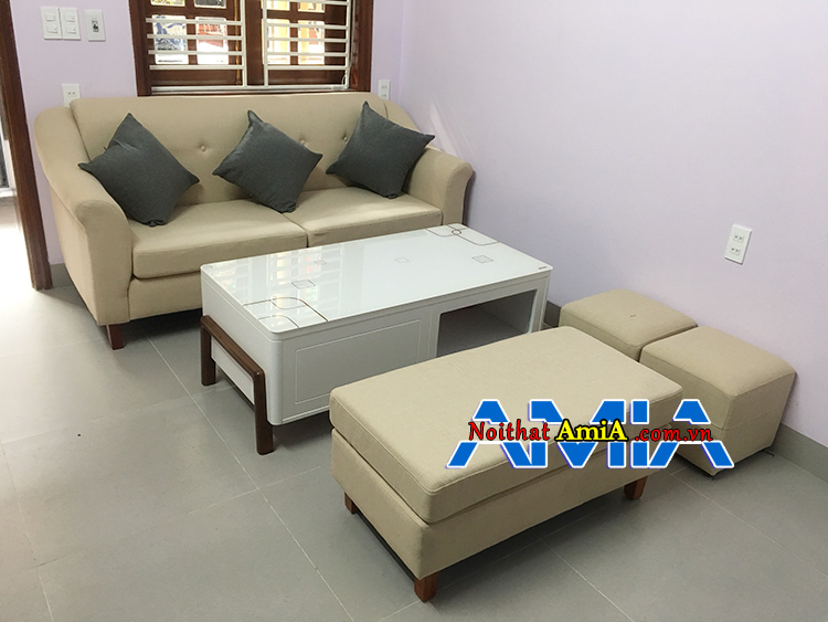 Ghế sofa da đẹp hiện đại Thái Bình