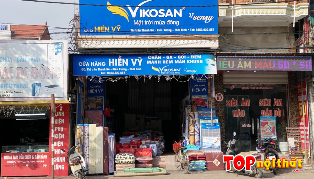 Cửa hàng chăn ga gối đệm Hiền Vỹ ở Kiến Xương, Thái Bình