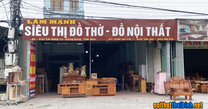 Cửa hàng đồ thờ đồ nội thất Lâm Mạnh ở Đông Hưng, Thái Bình