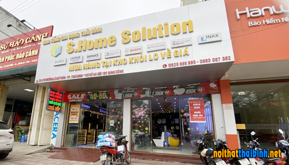 Cửa hàng thiết bị vệ sinh gia dụng S.Home Solution tại Tp Thái Bình