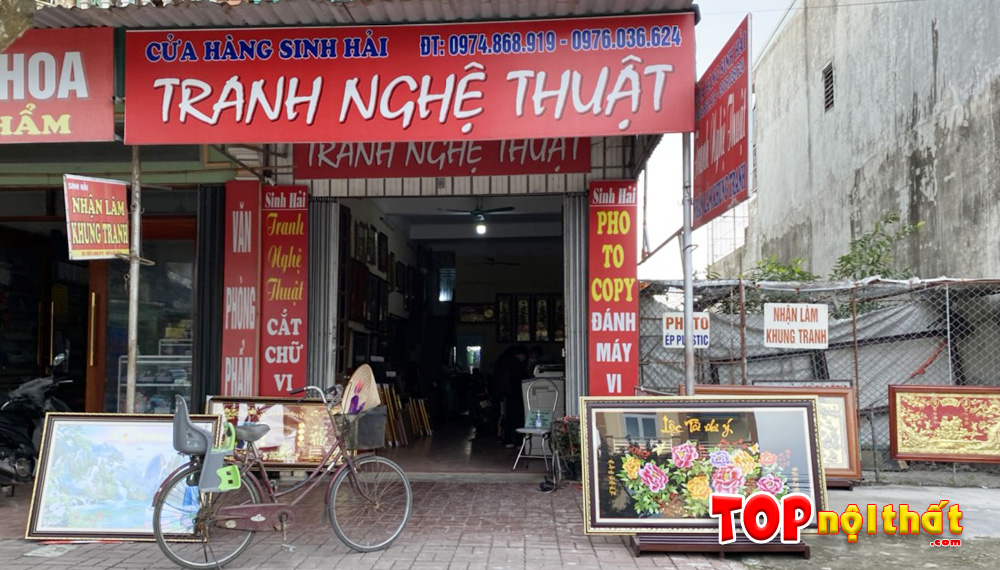 Cửa Hàng Tranh Nghệ Thuật Sinh Hải tại Vũ Quí, Kiến Xương, Thái Bình