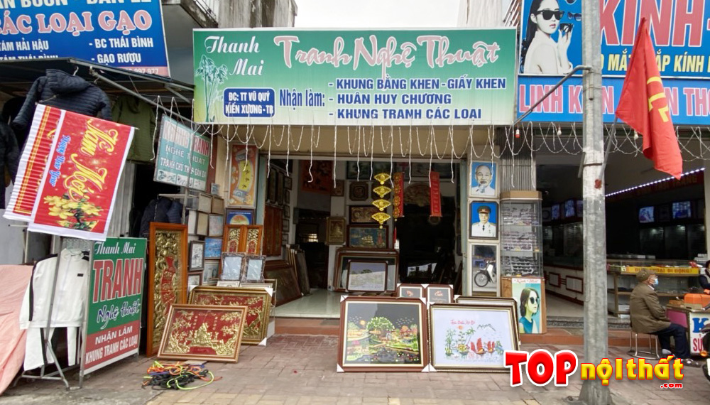 Cửa hàng tranh nghệ thuật Thanh Mai tại Vũ Quý, Kiến Xương, Thái Bình