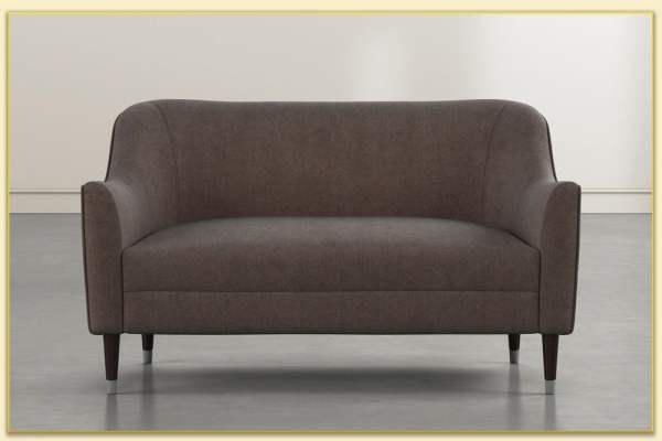 Hình ảnh Sofa văng bọc nỉ màu nâu hiện đại Softop-1363