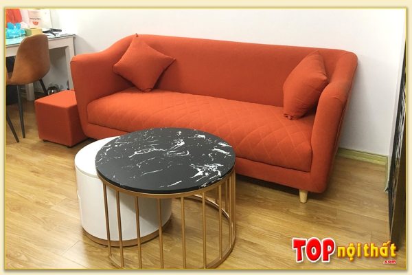 Hình ảnh Ghế sofa nỉ dạng văng kích thước nhỏ xinh xắn SofTop-0181