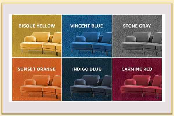Hình ảnh Màu sắc chất liệu vải nỉ làm sofa Softop-1092
