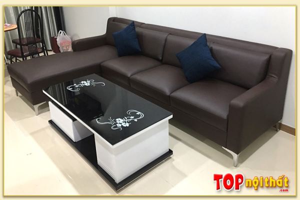 Hình ảnh Mẫu sofa phòng khách chung cư đẹp hiện đại SofTop-0170