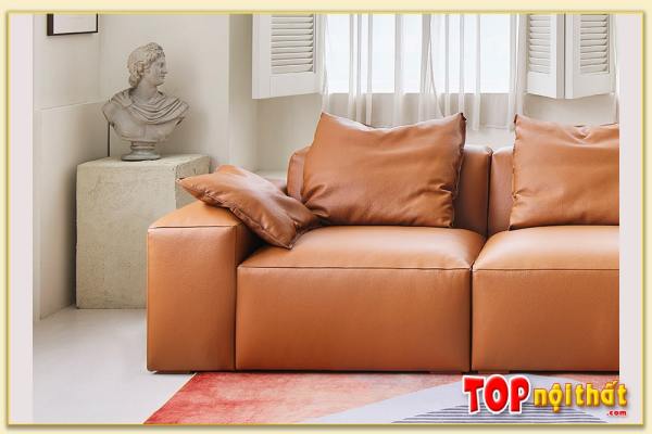 Hình ảnh Một nửa mẫu ghế sofa văng bọc da SofTop-0919