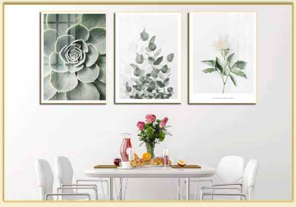 Tranh Canvas hoa sen đá đơn giản đẹp cho phòng ăn TraTop-3594